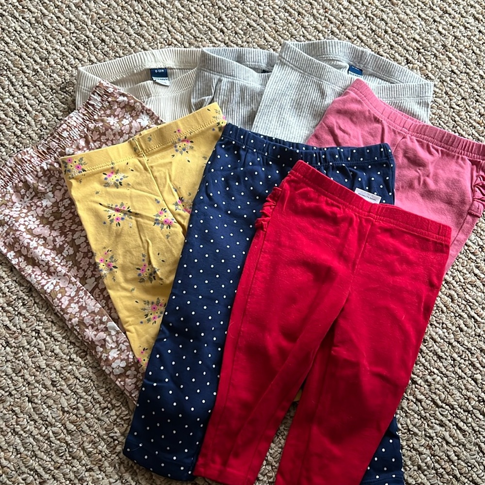 Baby Girl 6-12 month Pant Bundle